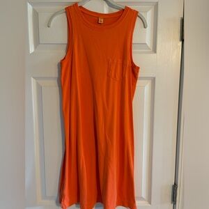 Old Navy Orange Tank Top Tshirt Dress